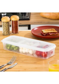Resim Porsima 4368 Freshlock Vakumlu Kahvaltılık Çok Amaçlı Saklama Kabı Kahvaltı Seti Şeffaf 