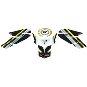 Resim GP Kompozit Yamaha MT-09 2013-2016 Uyumlu Tank Pad Seti Sarı 