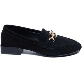 Resim Bestello Tokalı Termoplastik Loafer 281-23090 Kadın Ayakkabı SIYAH SUET 