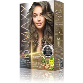 Resim Maxx Deluxe Saç Boyası 7.1 Küllü Kumral 