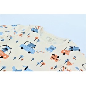 Resim PİEROSBABY Erkek Bebek Pijama Badi Ve Pantolon 2'li Takım 0117 