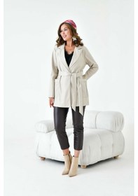 Resim Ftz Kadın Deri Ceket Beige 30917-beige Bej 