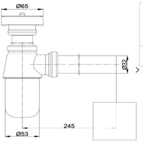 Resim Ar & Yak Lavabo/eviye Sifonu Plastik Taslı 