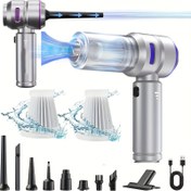 Resim 16000AP Kablosuz El Vakumu LED Işık ile - Taşınabilir, 0.3L Toz Bardağı, 5V USB Şarj, 200W Güç, 64dB Gürültü, 16KPa Emiş, ABS Reçine Gövde, Şarj Edilebilir Lityum Pil, Kapasite, 0.35 Saat Pil Ömrü, Halı Temizleme | Kompakt Vakum | Dayanıklı İnşaat, Araba Vakumu Temizleyici 