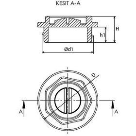 Resim Anahtar Başlı Parça Vidalı Tapa 