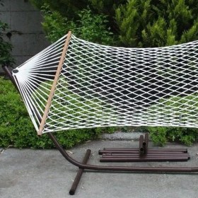 Resim Hamak Polyester Tek Örgülü Çift Kişilik 
