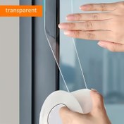 Resim 1 Rulo Pencere Sızdırmazlık Bandı, Su Geçirmez Boşluk Sızdırmazlık Bandı, Yüksek Viskoziteli Mühürlü Bant, İz Bırakmadan Kalınlaştırma, Otel/Restoran/Ofis/Ticari Kullanım 