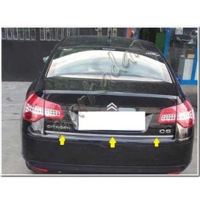Resim Citroen C5 Krom Bagaj Alt Çıta 2008 Sonrası Paslanmaz Çelik 