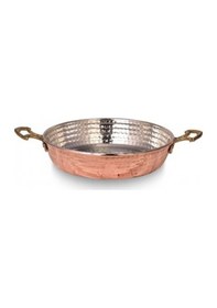 Resim Turna Bakır Soylu Tava 4 No 20 CM İnce Kırmızı Turna7605-1 