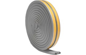 Resim Royal Rain Store 10 Metre (5x2=10 Metre) Yapışkanlı Gri Kapı Pencere Bandı Fitili Soğuk Izolasyon Kauçuk Bantları 