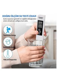 Resim Yenilzd Sıcaklık Ölçüm Cihazı 3in1 Dijital Tds Su Kalitesi Değeri 
