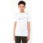 Resim Qivi La Linea Trt Cizgi Adam Music Baskılı Çocuk Beyaz Tshirt 
