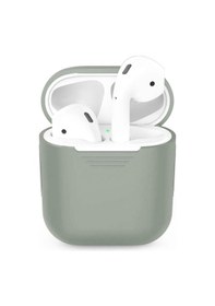 Resim Wozlo Apple Uyumlu AirPods 1. Ve 2. Nesil Silikon Koruma Kılıfı - Silikon Koruyucu Kılıf - Gri 
