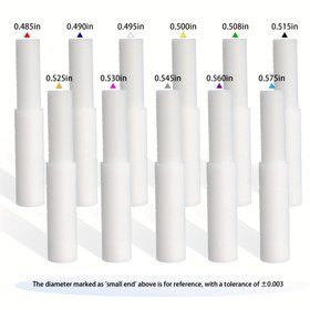 Resim 10 Adet Golf Çubuğu Uzatıcı/Çelik Sap Uzatma Çubukları - Demir, Ahşap ve Çelik Saplar için Çoklu Renk ve Boyut Seçenekleri 