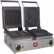 Resim SÖNMEZ ENDÜSTRİYEL Sönmez Çiftli Kare-Papatya Waffle Makinesi 