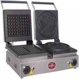 Resim SÖNMEZ ENDÜSTRİYEL Sönmez Çiftli Kare-Papatya Waffle Makinesi 