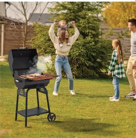 Resim Fanus B50 Asansörlü Kömürlü Barbekü Mangal Döküm Izgaralı 
