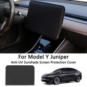 Resim For Tesla Model Y Juniper/Launch 2025 için Uygun UV Güneşlik Ekran Koruyucu, Merkezi Konsol Navigasyon Ekranı Toz Kapağı, Çizilmeye Dayanıklı Araç İç Aksesuarı, Şık Tasarım, Dayanıklı Malzeme, Gösterge Paneli Kapağı, Modern Araç, Yüksek Kaliteli Malzeme, Koruyucu Kapak, Araç Tutkunları 