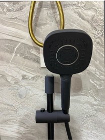 Resim İsaoğlu Yapı Mat Siyah Duş Seti Premium Sürgülü Duş Seti Siyah Duş Sistemi Siyah Duş Başlığı Siyah 