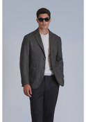 Resim Lufian Andre Spor Erkek Blazer Ceket Slim Fit Kahverengi Kahverengi 112140209100400 Kahverengi 
