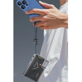 Resim YESIDO YP89 Akım Korumalı ve Stantlı 10.000 mAh 5in1 22.5W PD ve 15W Kablosuz Hızlı Şarj Destekli Magsafe Powerbank - Siyah 