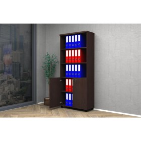 Resim Vena Yarım Kapak Dolap 80x35x185 Wenge 