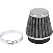 Resim Evrensel Motosiklet Hava Filtresi, Metal + Kumaş Temizleyici 50 Mm Siyah - Kaiyi 