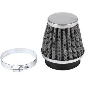 Resim Evrensel Motosiklet Hava Filtresi, Metal + Kumaş Temizleyici 50 Mm Siyah - Kaiyi 