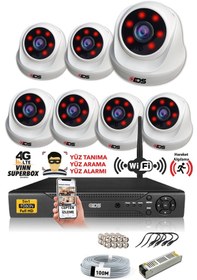 Resim Ids - 7 Kameralı 1080P Fullhd 5Mp Sony Lensli Kamera Seti - 2026 