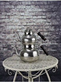 Resim 1.2 Mm Kalın Petek Işlemeli Bakır Çaydanlık 