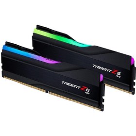 Resim GSKILL Trident Z5 RGB DDR5 32GB(2x16GB) 7800MHz CL36 Siyah RGB Ram Bellek (F5-7800J3646H16GX2) 