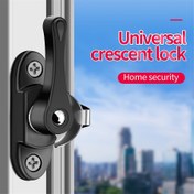 Resim 1/2 adet Evrensel Metal Ayı Kilit - İki Yönlü Dönen Paslanmaz Çelik Pencere Güvenlik Kilit, Anti-hırsız Donanım Aksesuarları - Ev ve Ticari Kullanım için Harika 