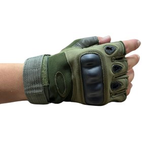 Resim FeyzaDesign Çıkık Parmaksız Tactical Outdoor Eldiven, Dağcılık ve Spor için ideal 
