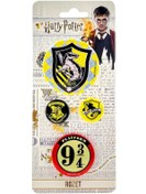 Resim Gifi Rozet & Broş Harry Potter Hufflepuff 4 adet Warner Bros. Lisanslı 