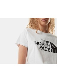 Resim The North Face W S/S Easy Tee Kadın Günlük Tişört Nf0A4T1Qfn41 Be Beyaz 