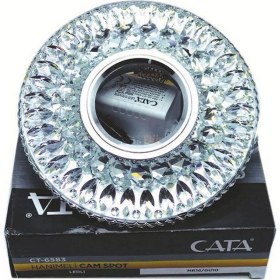Resim Cata CT-6583 Kristal LED Çerçeveli Günışığı Cam Spot Armatür Hanımeli 