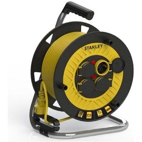 Resim Stanley ST-P-4025 Makaralı Kablo 40 Mt, 3x2.5mm, 4 Prizli, IP44 