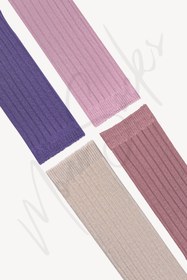 Resim Mono Socks Çocuk Kabartmalı Diz Altı 4'lü Çorap 