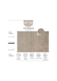 Resim Cool Halı Vetrina 3602 Yumuşak Dokulu Kesme Yolluk Halı Dokuma Makine Halısı Vizon 