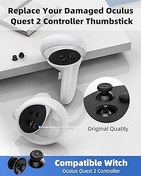 Resim OLCLSS Oculus Quest 2 Denetleyicisi/Meta Quest 3 Denetleyicisi için Thumbsticks Yedek Kiti, Meta Quest 3 Denetleyicisi için Yedek Aksesuarlar, Meta Quest 3 Aksesuarları için 2 Raptiye Dahil 