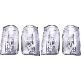 Resim Transit Mk8 2014-İLERISI Için 2 Çift Sağ ve Sol Yan Kapı Kanat Ayna Şeffaf Gösterge Lensi (Yurt Dışından) 