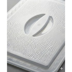 Resim Righton Lüks Desenli Plastik Dikdörtgen Borcam Kapağı 