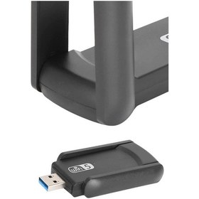 Resim Mbps Wifi Alıcı Kablosuz Wifi Adaptörü Çift Band Çift Antenli 