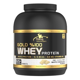 Resim TORQ NUTRİTİON Gold %100 Whey Protein Beyaz Çikolata 2300g 