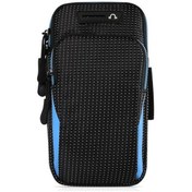 Resim Outdoor Spor Ayarlanabilir Kol Bantlı Telefon Saklama Çantası Siyah Mavi 