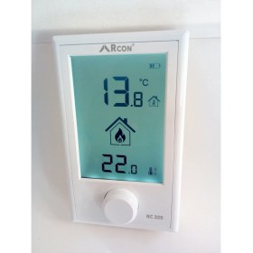 Resim Rcon Rc 225 Kablolu Oda Termostatı Dijital Dik Ekran 