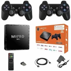 Resim 10K Ultra Hd Video Oyun Konsolu Android Tv Box 2.4g Game Stick 