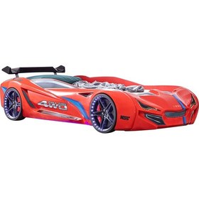 Resim Setaymobilya Sports Çocuk Odası -Mercedes Arabalı Yatak Dolap Şifonyer-Kırmızı 