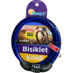 Resim Ksmart Bisiklet Kilidi (Şifreli) 