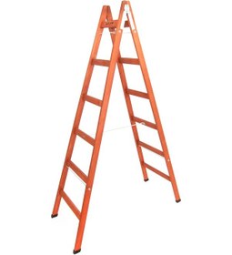 Resim Step 6 Basamaklı Çift Çıkışlı Ahşap Merdiven Yükseklik 2 M 